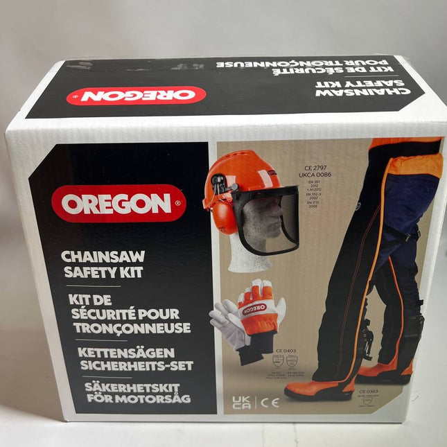 Oregon Kettensaegen Schutzausruestung Set 574742A mit Schutzhelm Beinschutz und Handschuhe Unvollstaendig 0 - toolbrothers