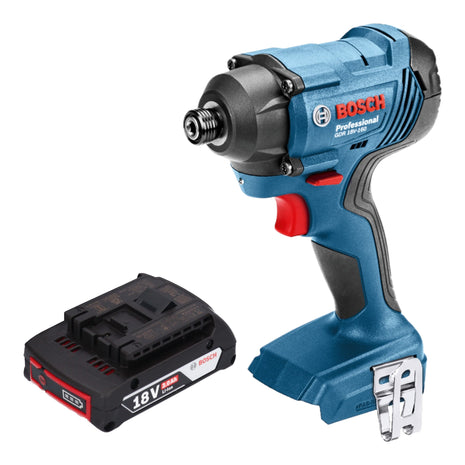 Bosch GDR 18 V-160 Cordless Impact Driver 18 V 1/4" + 1x Battery 2.0 Ah - without Charger, without Carry Case