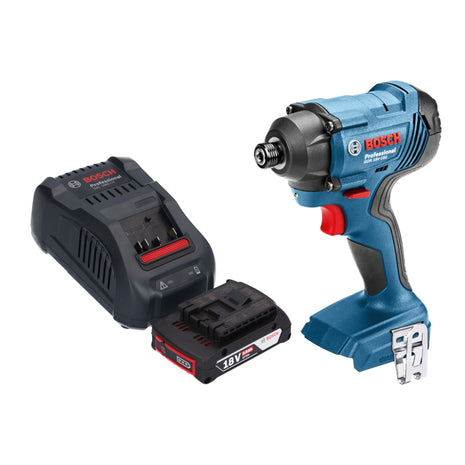 Bosch GDR 18 V-160 Visseuse à choc sans fil 18 V 1/4" + 1 x Batterie 2,0 Ah + Chargeur