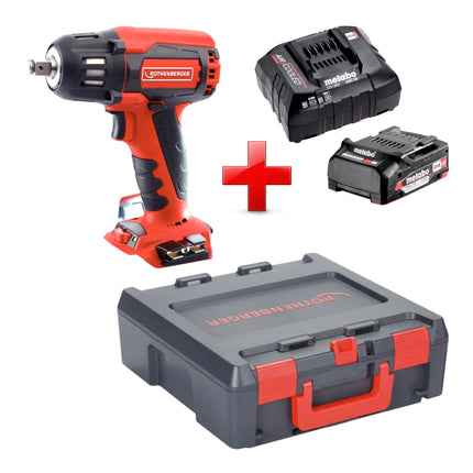Rothenberger RO ID400 Akku Schlagschrauber 18 V 400 Nm Brushless 1x Akku 2 0 Ah Ladegeraet Rocase 0 - toolbrothers