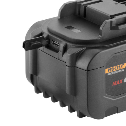 Procraft 20 8C Akku 20 V 8 0 Ah 8000 mAh Li ion mit Ladestandsanzeige 4 - toolbrothers
