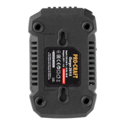 Procraft 20 4A Schnell Ladegeraet 20 V 4 A fuer Li Ion Akkus 3 - toolbrothers