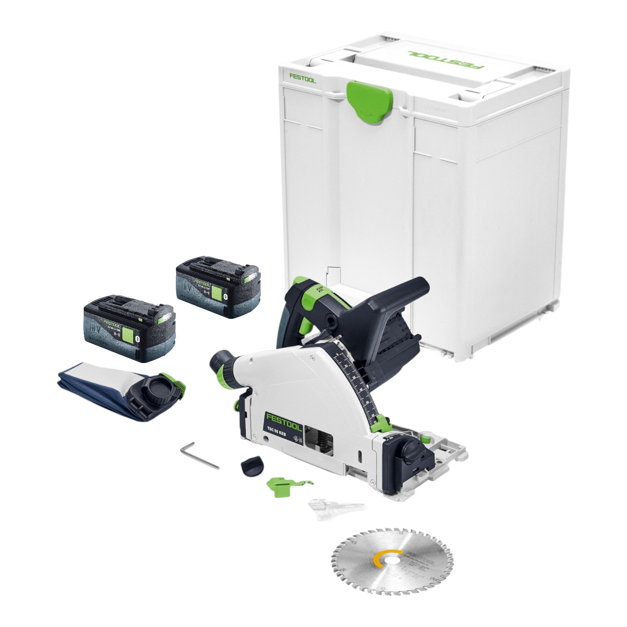 Festool TSC 55 KEB Basic Akku Tauchsaege 18 V 36 V 2x 18 V 160 mm Brushless 2x Akku 5 0 Ah Systainer ohne Ladegeraet Nachfolger von 576712  0 - toolbrothers