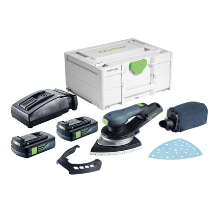 Festool DTSC 200 Basic Akku Deltaschleifer 18 V 145 x 195 mm Brushless 2x Akku 3 0 Ah Ladegeraet Systainer 0 - toolbrothers