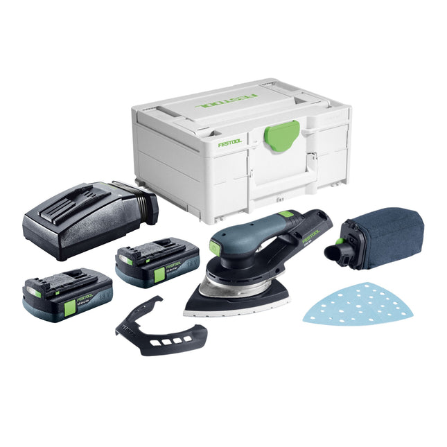 Festool DTSC 200 Basic Akku Deltaschleifer 18 V 145 x 195 mm Brushless 2x Akku 3 0 Ah Ladegeraet Systainer 0 - toolbrothers