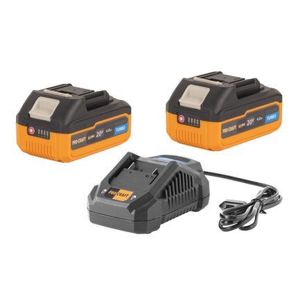 Procraft Starter Set 20 V 20 4A Schnell Ladegeraet 2x 20 4 Turbo Akku 4 0 Ah 0 - toolbrothers