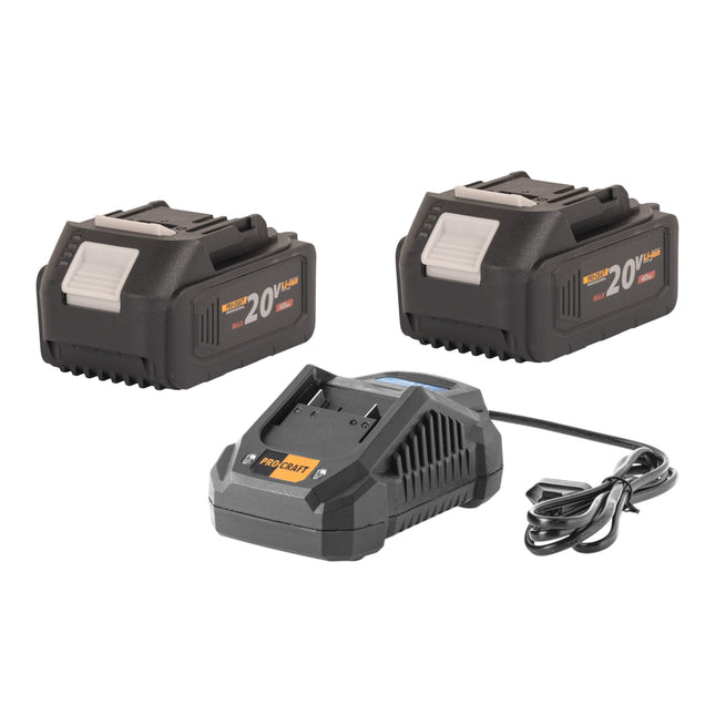 Procraft Starter Set 20 V 20 4A Schnell Ladegeraet 2x 20 4 Akku 4 0 Ah 0 - toolbrothers