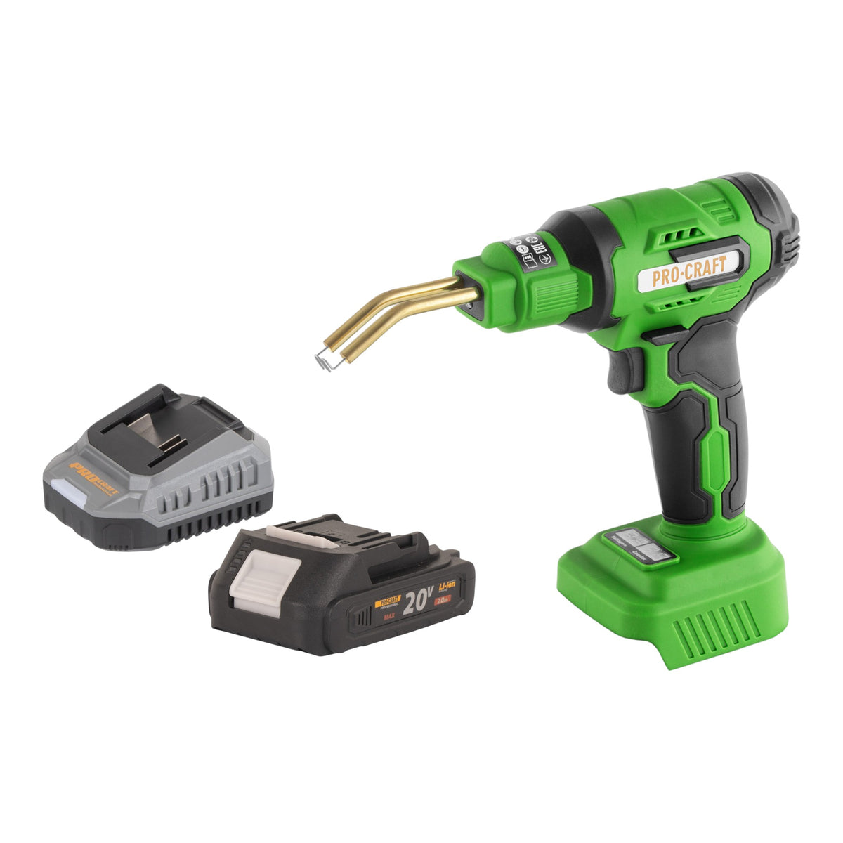 Saldatrice a batteria Procraft CS40-bb 20 V 600 °C 0,7 - 1,1 A + 1x batteria 2,0 Ah + caricabatteria + valigetta