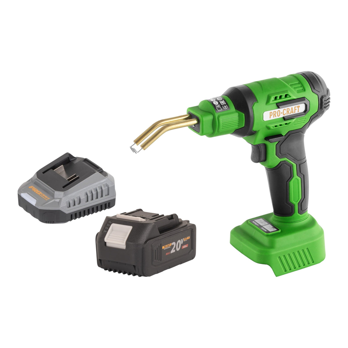 Saldatrice a batteria Procraft CS40-bb 20 V 600 °C 0,7 - 1,1 A + 1x batteria 4,0 Ah + caricabatteria + valigetta