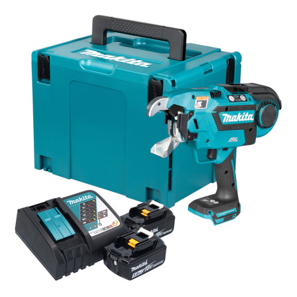 Makita DTR 181 RTJ Akku Bewehrungsverbinder 18 V 0 8 mm Brushless 2x Akku 5 0 Ah Ladegeraet Makpac 0 - toolbrothers