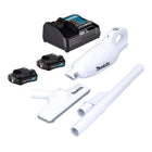 Makita CL 108 FDSA2W Akku Staubsauger 12 V 0 6 l 2x Akku 2 0 Ah Ladegeraet 0 - toolbrothers