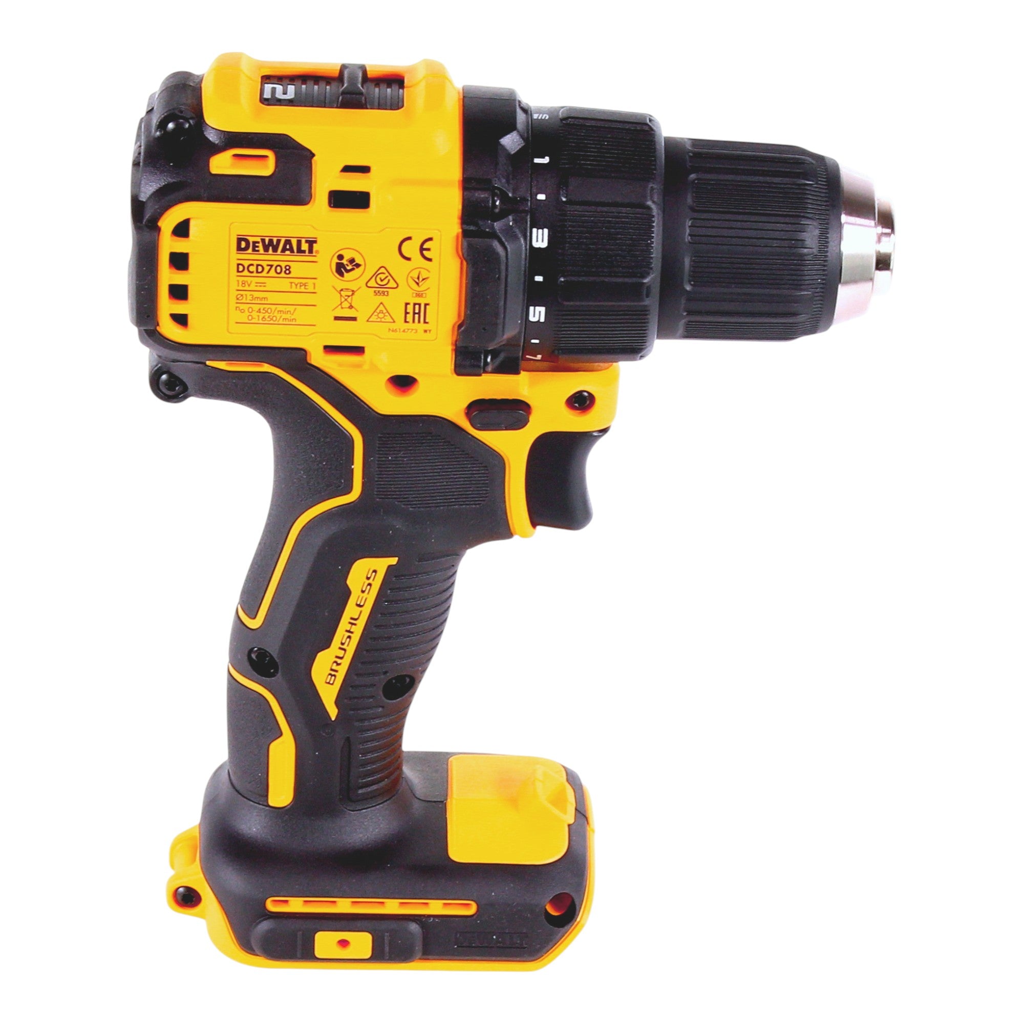 DeWalt DCD 708 D1 Akku Bohrschrauber 18 V 65 Nm Brushless 1x Akku 2 0 Ah Ladegeraet 4 - toolbrothers