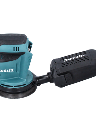 Makita DBO 180 RFJ Akku Exzenterschleifer 18 V 125 mm + Schleifteller + 50x Schleifpapier K80 + 2x Akku 3,0 Ah + Ladegerät + Makpac - Toolbrothers