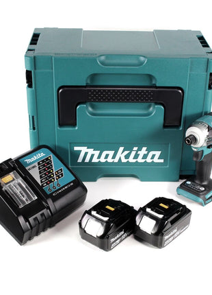 Makita DTD 170 RMJ Akku Schlagschrauber 1/4" 18 V Brushless Li-Ion mit 2x 4,0 Ah Akkus und Ladegerät im MakPac - Toolbrothers