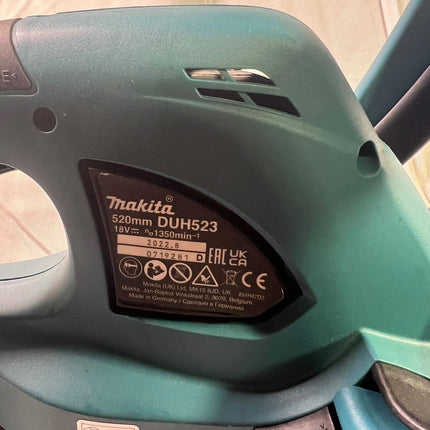 Makita DUH 523 Z Akku Heckenschere 18 V 52 cm Solo ohne Akku ohne Ladegeraet Reparaturgeraet 3 - toolbrothers