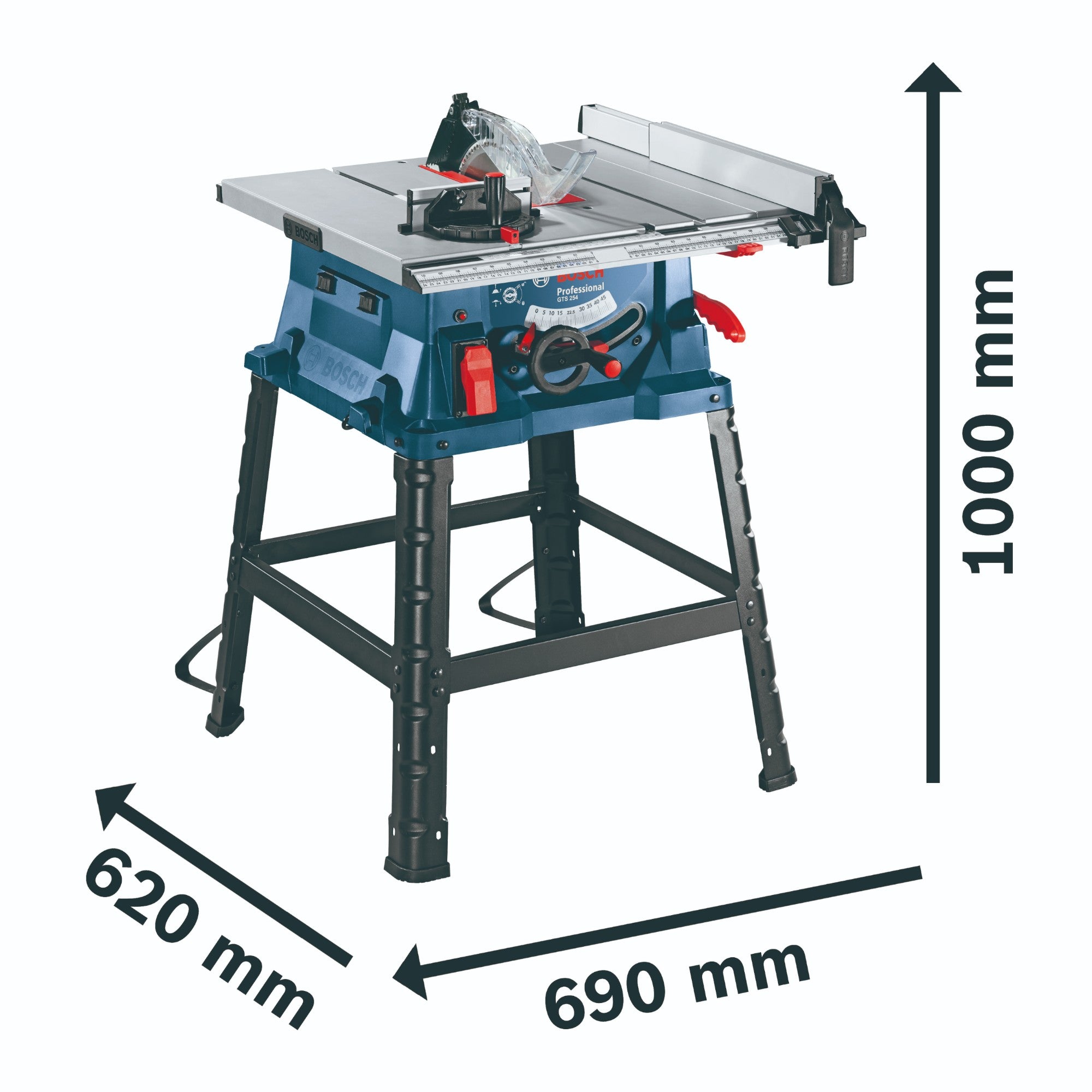 Bosch GTS 254 Professional Tischkreissaege 1800 Watt 254 mm 0601B45000  1 - toolbrothers