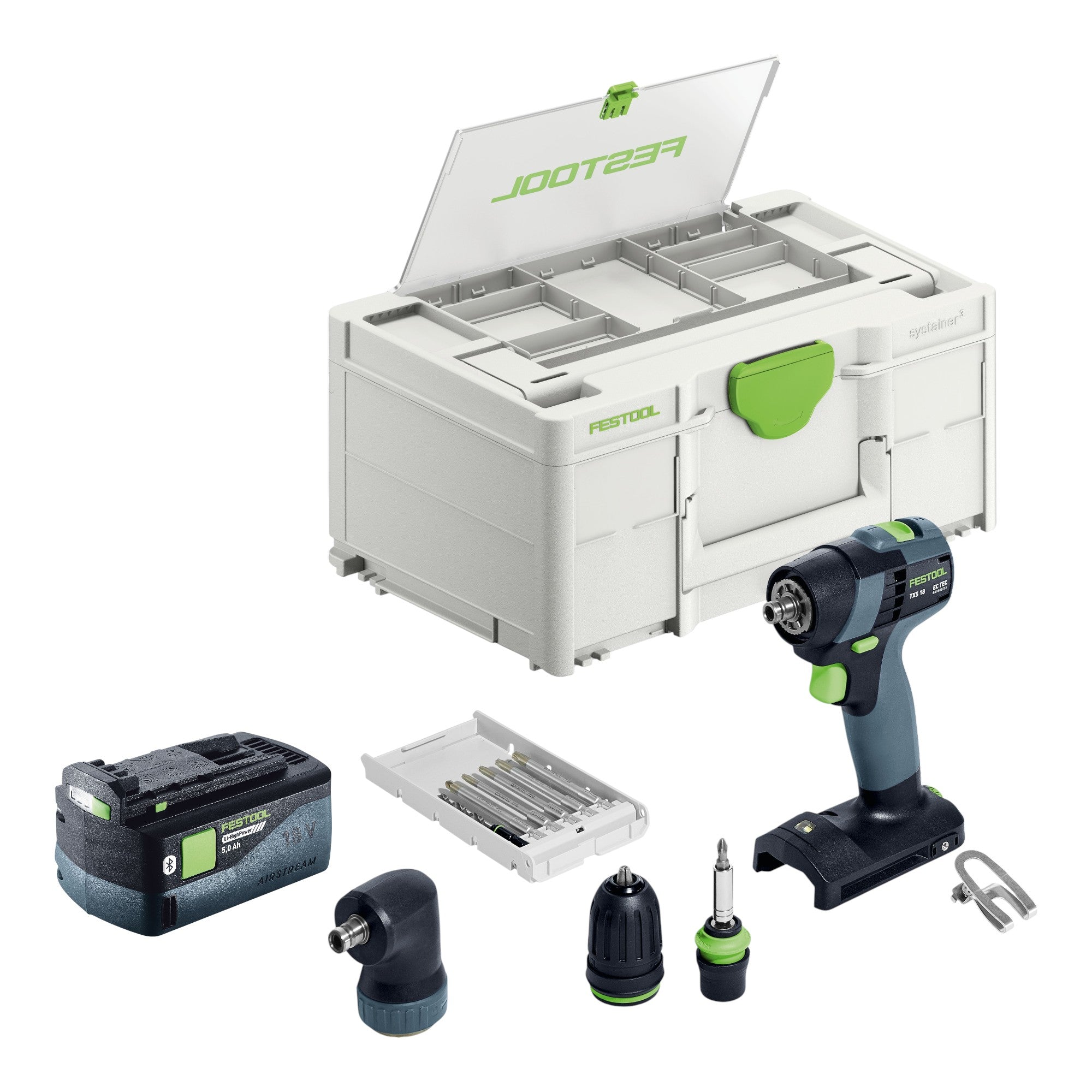 Festool TXS 18 Basic Set Akku Bohrschrauber 18 V 40 Nm Brushless 1x Akku 5 0 Ah Systainer ohne Ladegeraet 0 - toolbrothers