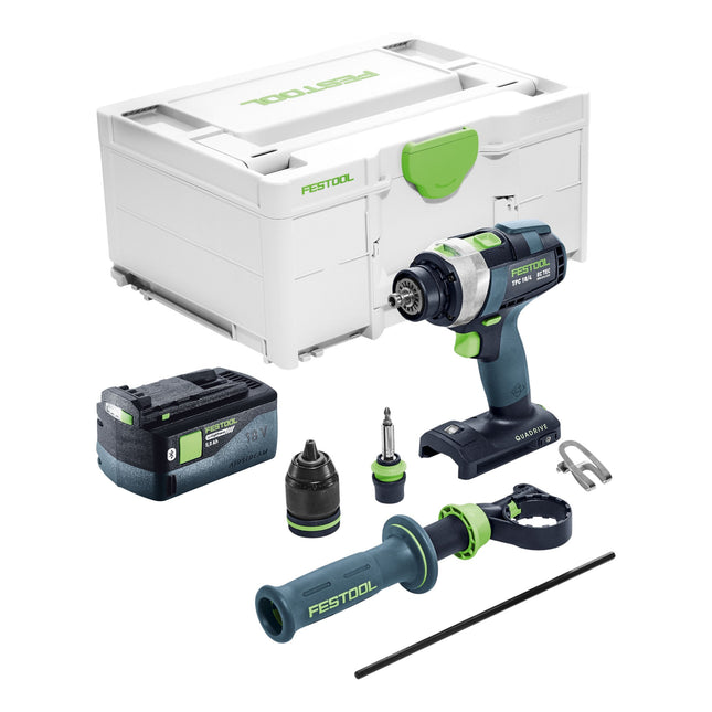 Festool TPC 18 4 I Basic Akku Schlagbohrschrauber 18 V 75 Nm Brushless 1x Akku 5 0 Ah Systainer ohne Ladegeraet 0 - toolbrothers
