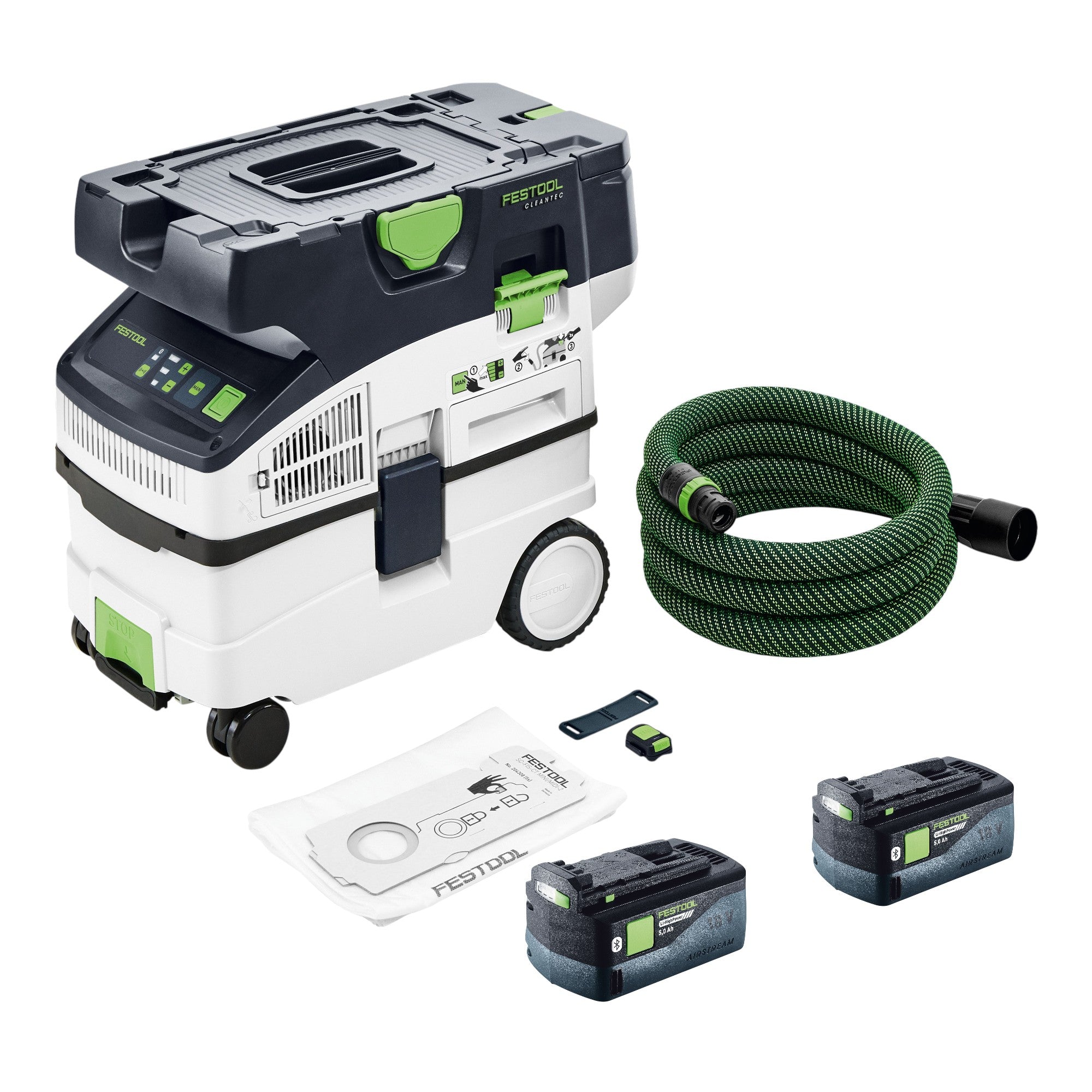 Festool CTLC MIDI I Basic Akku Absaugmobil 36 V 2x 18 V Staubklasse L 2x Akku 5 0 Ah ohne Ladegeraet 0 - toolbrothers