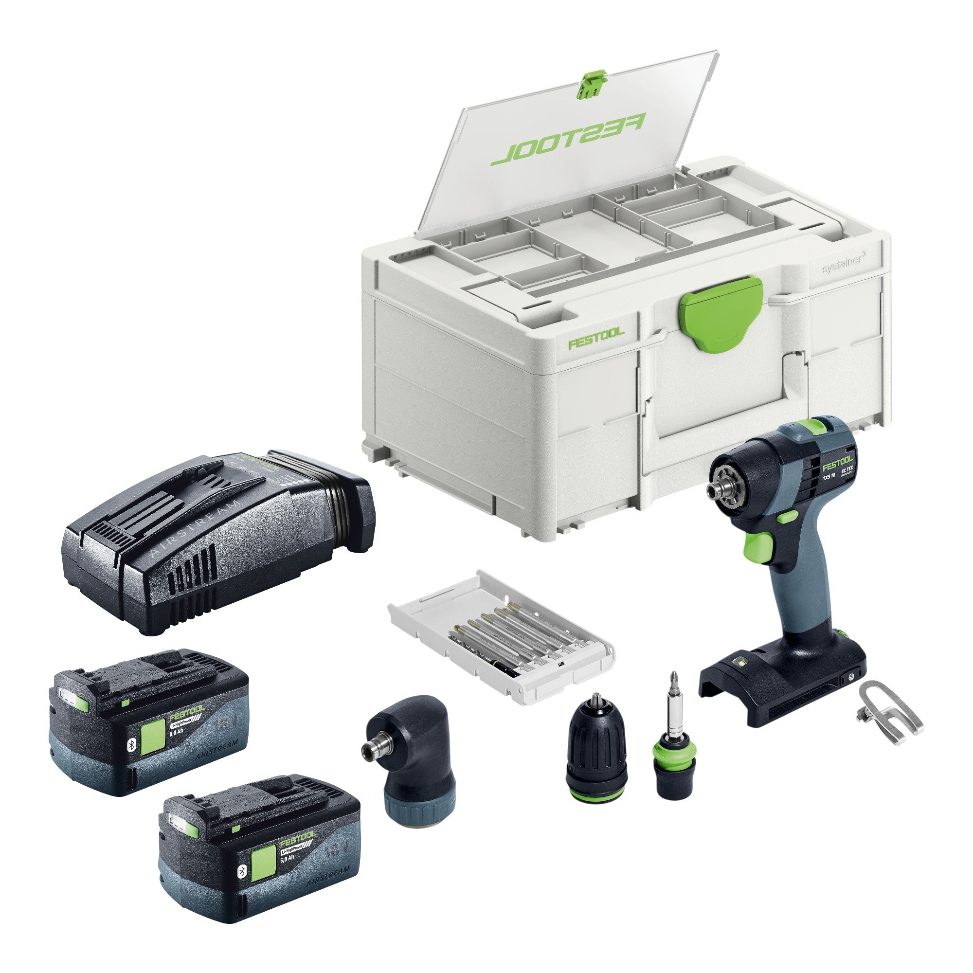Festool TXS 18 Basic Set Akku Bohrschrauber 18 V 40 Nm Brushless 2x Akku 5 0 Ah Schnellladegeraet Systainer 0 - toolbrothers
