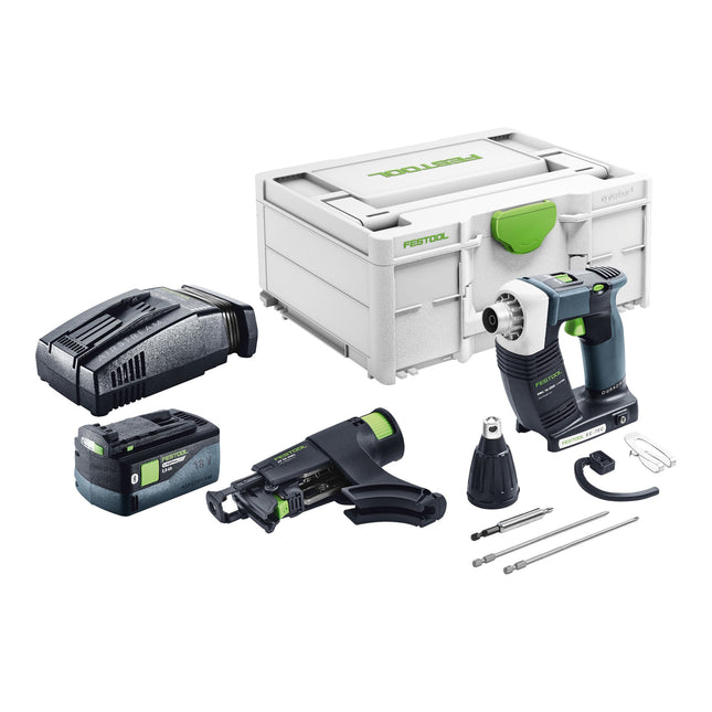 Festool DURADRIVE DWC 18 2500 Basic Akku Bauschrauber 18 V 18 Nm Brushless 1x Akku 5 0 Ah Schnellladegeraet Systainer 0 - toolbrothers