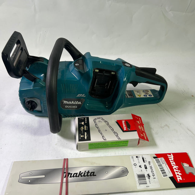 Makita DUC 353 Z Akku Kettensaege 36V 2x18V Brushless 35 cm Solo ohne Akku ohne Ladegeraet Gebraucht 0 - toolbrothers