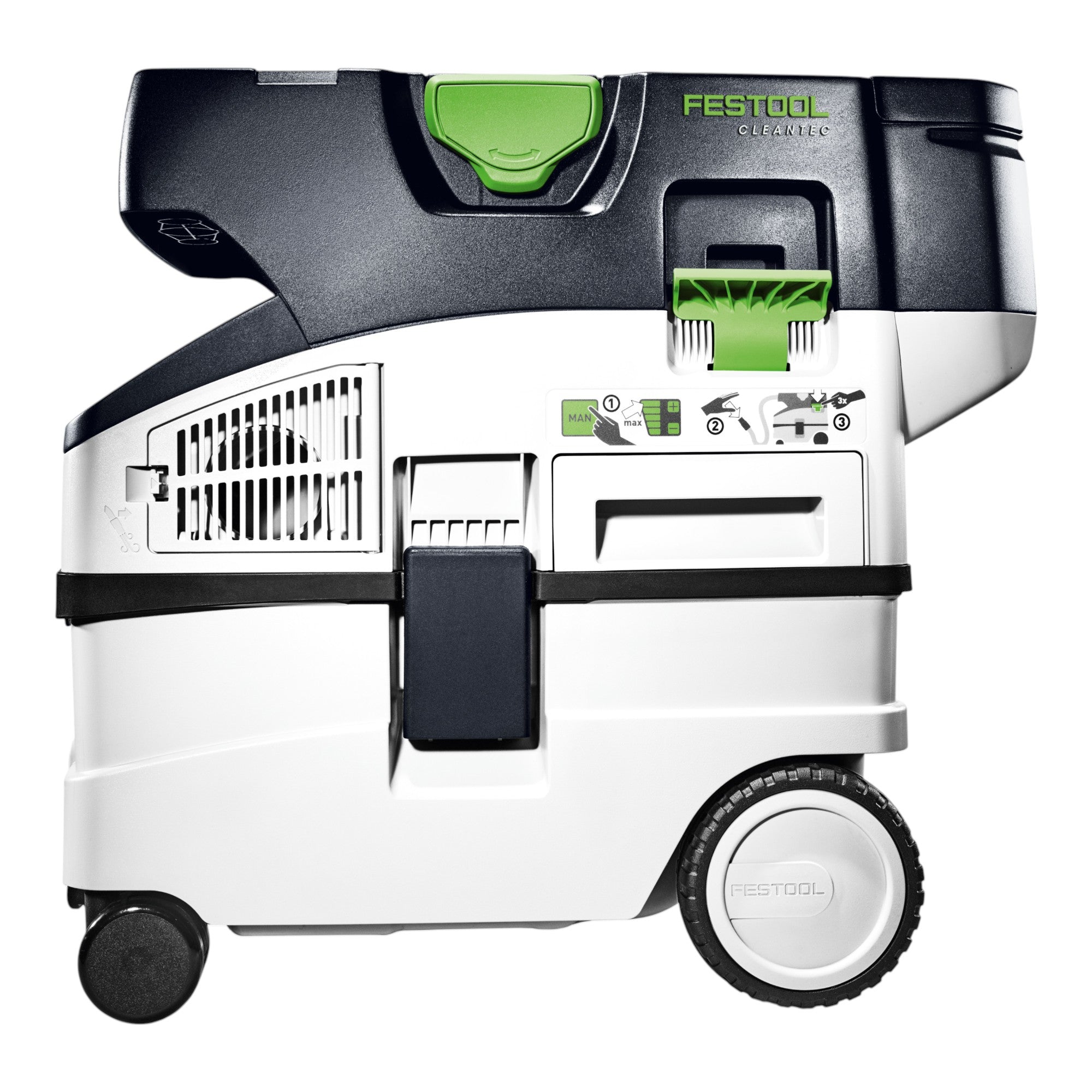 Festool CTLC MIDI I Basic Akku Absaugmobil 36 V 2x 18 V Staubklasse L 4x Akku 5 0 Ah Doppelladegeraet Systainer 2 - toolbrothers