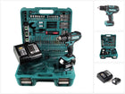 Makita DDF 482 STTK Akku Bohrschrauber 18 V 62Nm + 5,0 Ah Akku + Ladegerät + 101 tlg. Werkzeugset - Toolbrothers