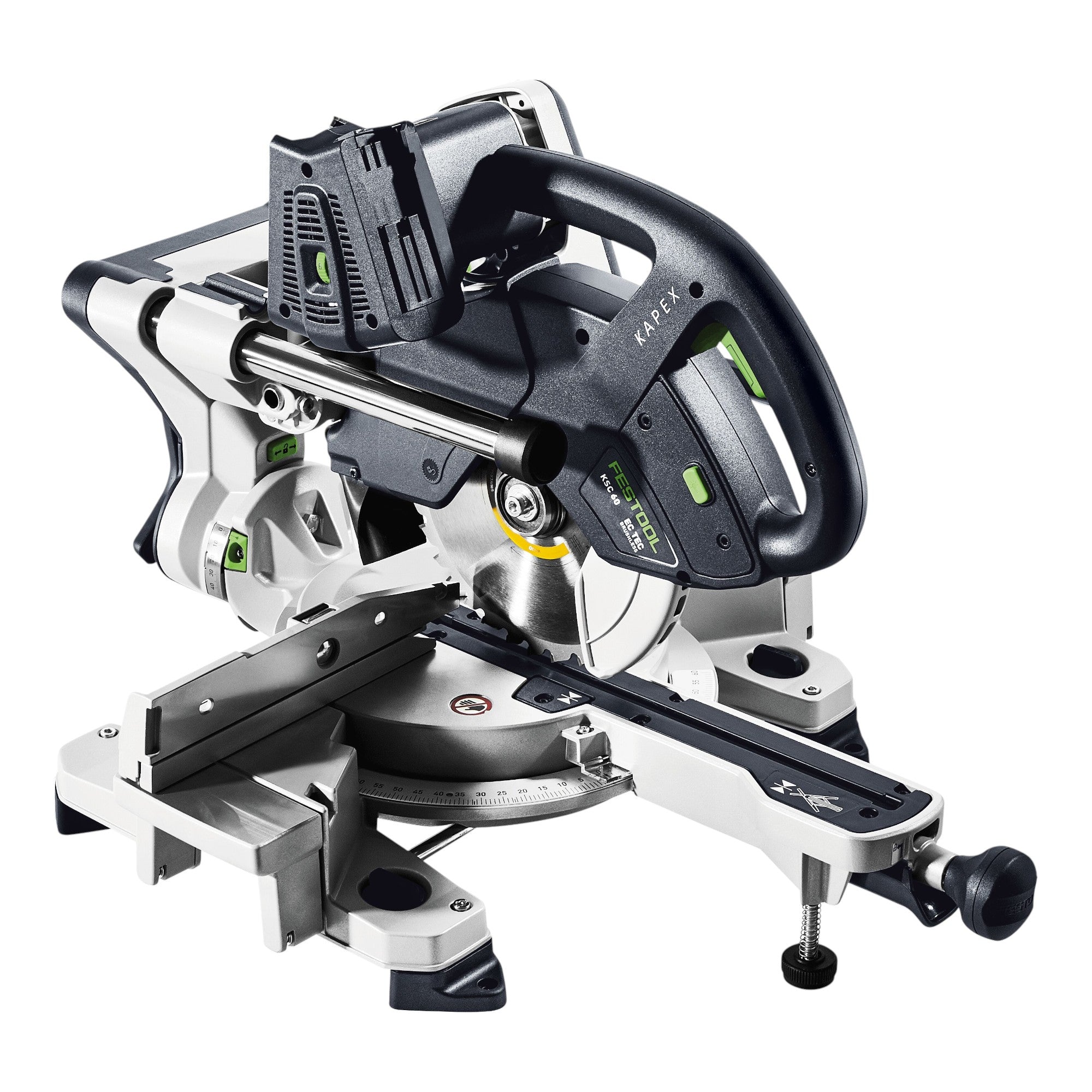 Festool KAPEX KSC 60 EB Basic Akku Kapp Zugsaege 18 V 36 V 216 mm Brushless 2x Akku 5 0 Ah Doppelladegeraet Systainer 4 - toolbrothers