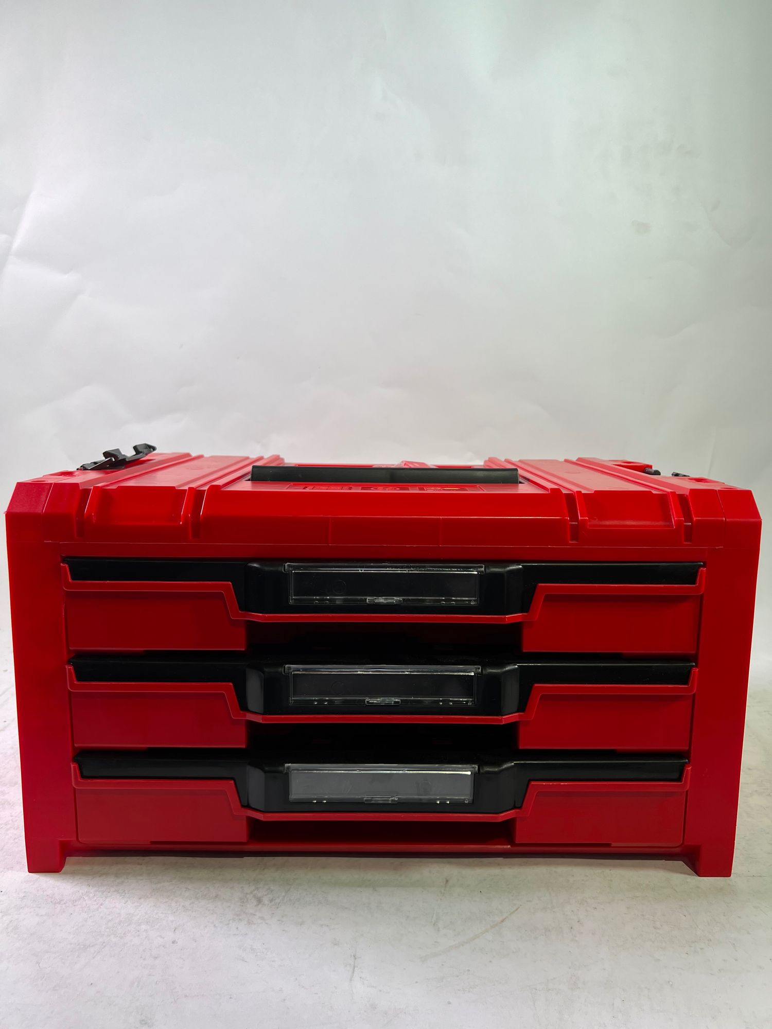 Qbrick System PRO Drawer 3 Toolbox 2 0 Expert RED ULTRA HD Werkzeugkoffer 450 x 310 x 244 mm 13 5 l stapelbar IP54 mit 3 Schubladen Gebraucht 0 - toolbrothers