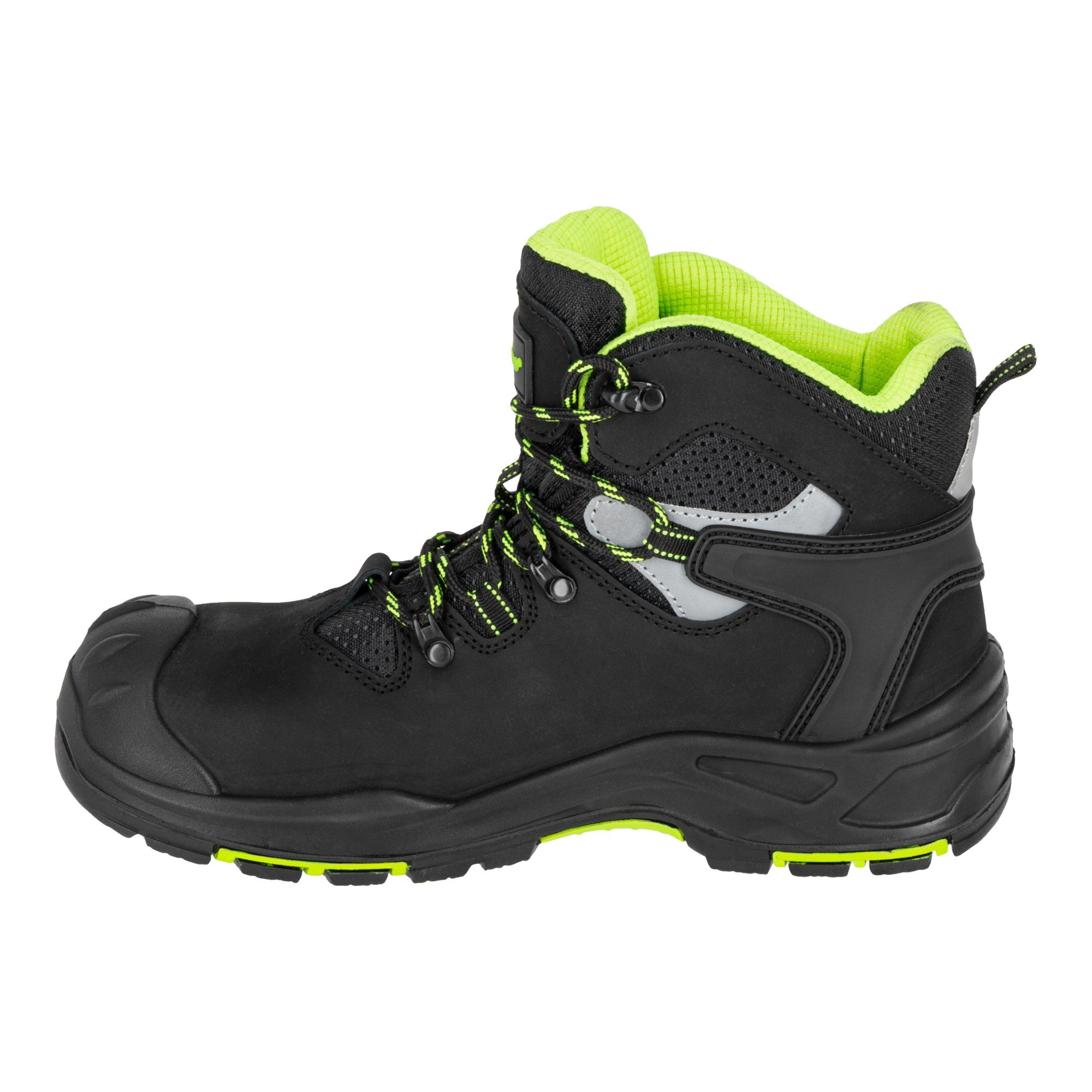 LAHTI PRO Sicherheitsstiefel Nubuk S3 FO HRO SR Groesse 41 L3013041 schwarz gruen 2 - toolbrothers