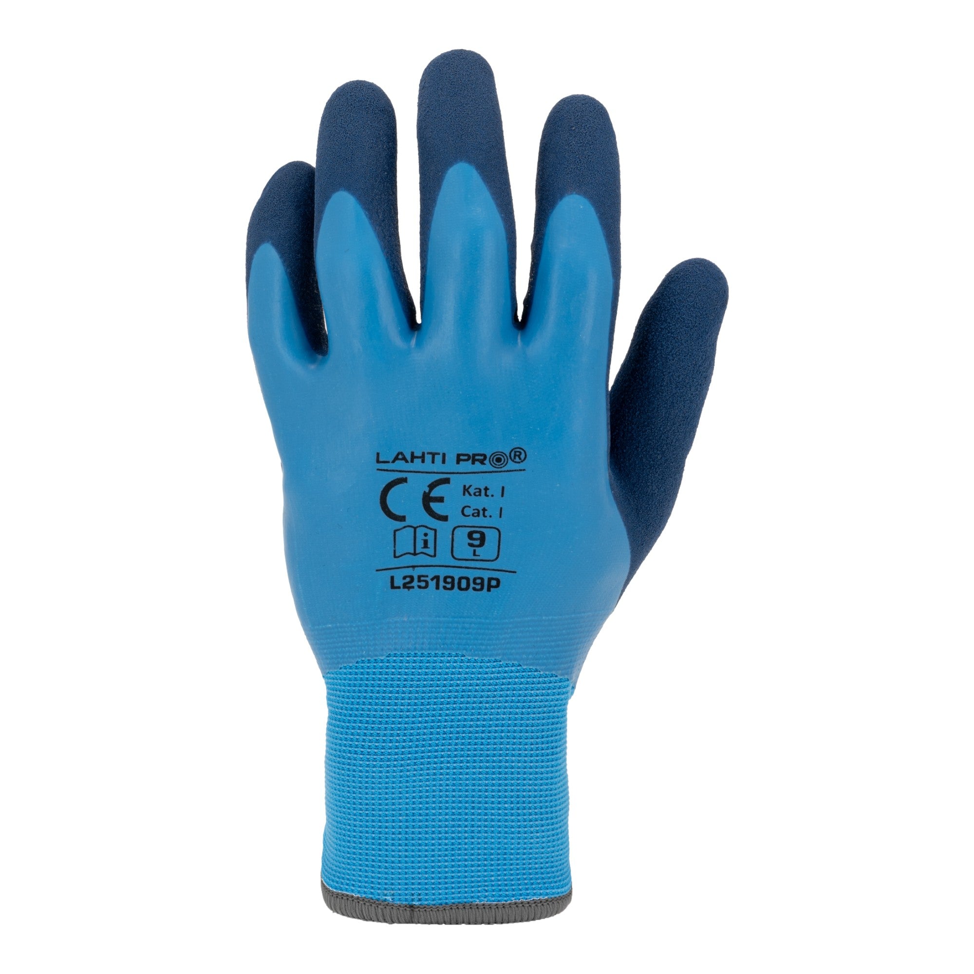 LAHTI PRO Latexbeschichtete Schutzhandschuhe mit Acryl Isolierung Groesse 11 L251911K blau 1 - toolbrothers