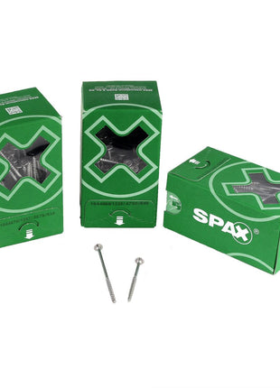 SPAX Tellerkopfschraube flach 5,0 x 87 mm 150 Stk. ( 0251010500875 ) Teilgewinde Torx T-STAR plus T20 4Cut WIROX - Toolbrothers