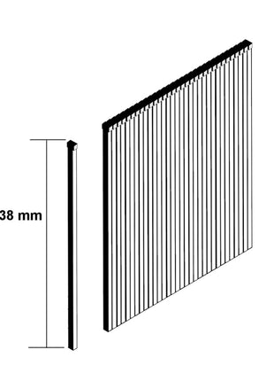 Makita Stauchkopfnagel Brads 38mm 5000 Stück galvanisiert ( F-31928 ) für Makita Nagler DBN500/AF505/AF506 - Toolbrothers