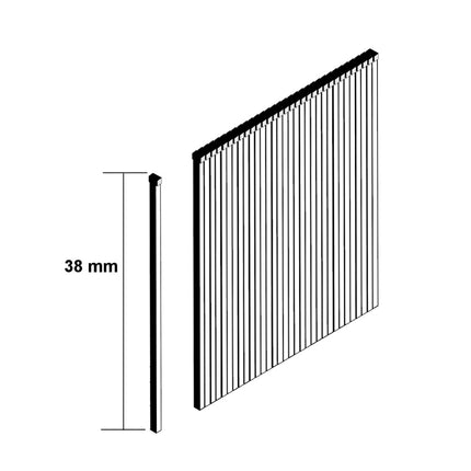 Makita Stauchkopfnagel Brads 38mm 5000 Stück galvanisiert ( F-31928 ) für Makita Nagler DBN500/AF505/AF506 - Toolbrothers