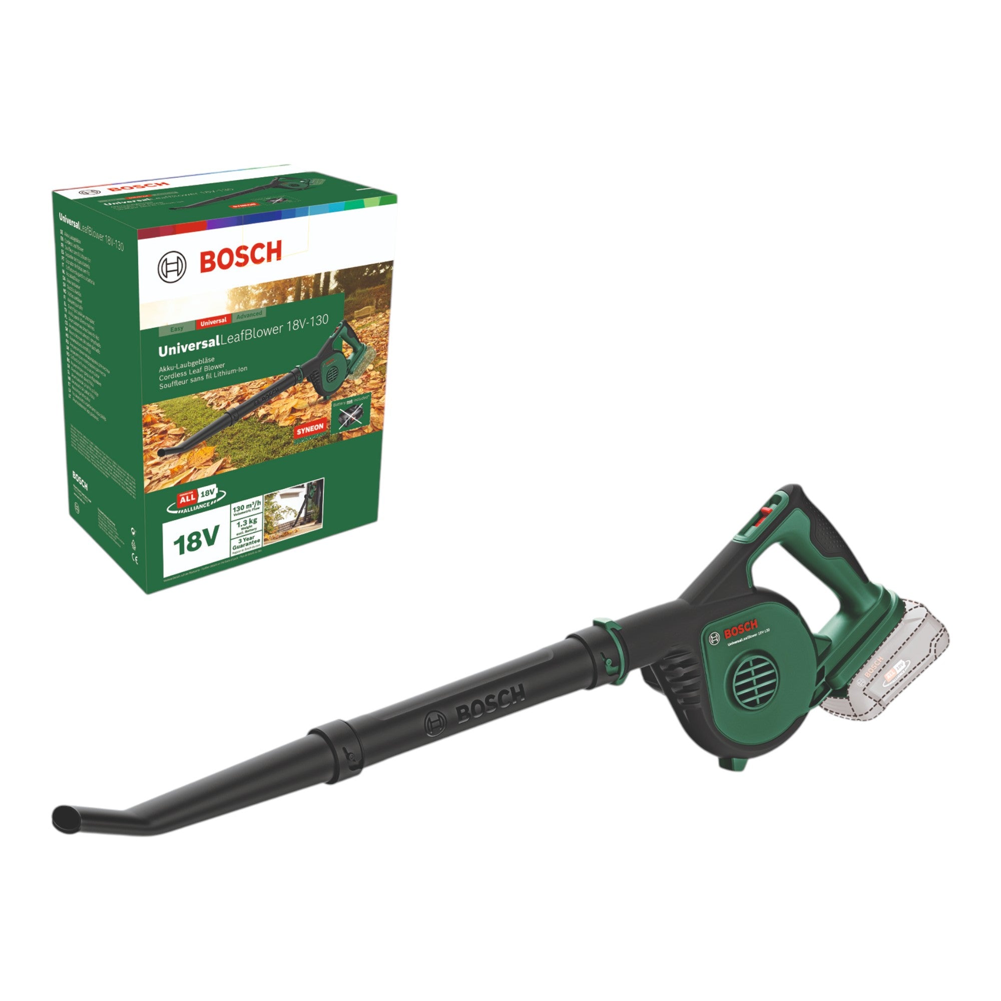 Bosch UniversalLeafBlower 18V 130 Akku Laubblaeser 18 V Solo 06008A0601 ohne Akku ohne Ladegeraet 0 - toolbrothers