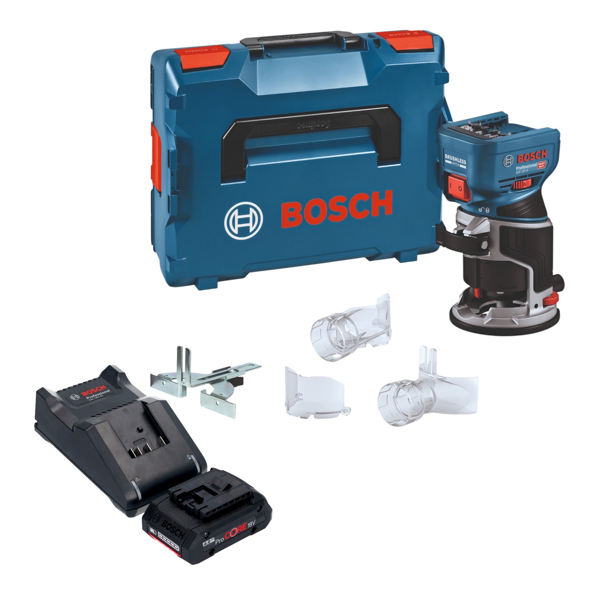 Bosch GKF 18V 8 Professional Akku Kantenfraese 18 V 8 0 mm Brushless 1x ProCORE Akku 4 0 Ah Ladegeraet L Boxx 0 - toolbrothers