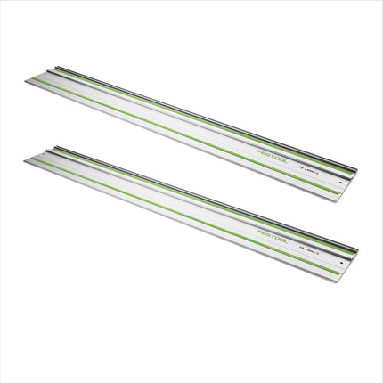 Festool FS 1400/2 Führungsschiene 1400 mm 2 Stk. ( 2x 491498 ) + 2x Verbindungsstück FSV ( 2x 482107 ) - Toolbrothers