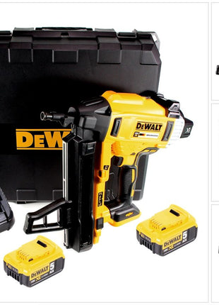 DeWalt DCN 890 P2 Akku Nagler 18 V Li-Ion Brushless im Koffer + 2 x 5,0 Ah Akku + Ladegerät - Toolbrothers