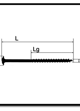 SPAX HI.FORCE Tellerkopfschraube 6,0 x 180 mm 500 Stk. ( 5x 0251010601805 ) Teilgewinde Torx T-STAR plus T30 4CUT WIROX - Toolbrothers