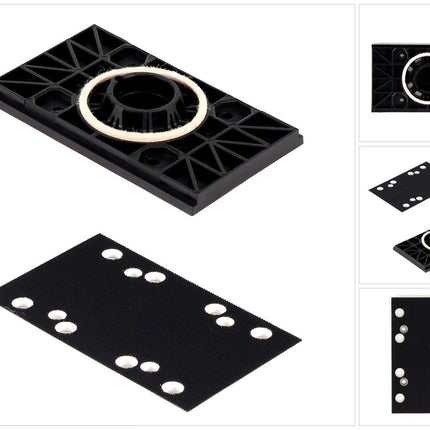 Bosch Schleifplatte 80 x 130 mm ( 2608601444 ) + Bosch Schwingplatte Grundplatte 80 x 130 mm ( 2608601447 ) - Toolbrothers