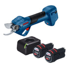 Bosch GGP 12V 25 Akku Gartenschere 12 V 25 mm Brushless 2x Akku 2 0 Ah Ladegeraet 0 - toolbrothers