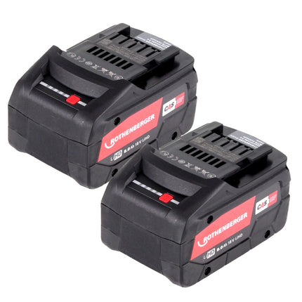 Rothenberger RO BP18/8 Li-HD Akkus - 18 V / 8,0 Ah 2 x ( 1000002549 ) - Toolbrothers