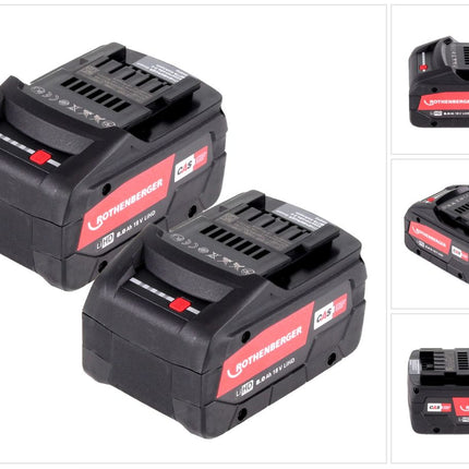 Rothenberger RO BP18/8 Li-HD Akkus - 18 V / 8,0 Ah 2 x ( 1000002549 ) - Toolbrothers