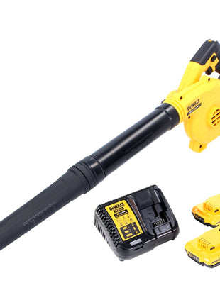 DeWalt DCV 100 D2 Akku Gebläse / Laubbläser 18 V + 2x Akku 2,0 Ah + Ladegerät - Toolbrothers