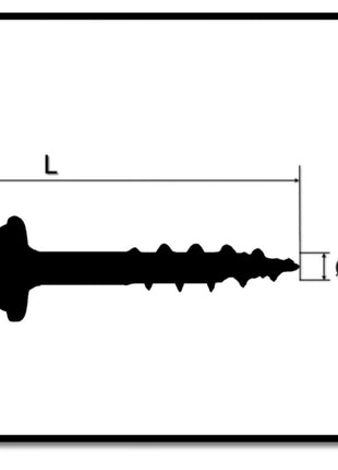 KREG Pocket-Hole Zylinderkopfschraube 25 mm 100 Stk ( SML-C1-100 ) Vierkantantrieb Teilgewinde Grobgewinde selbstschneidend verzinkt - Toolbrothers