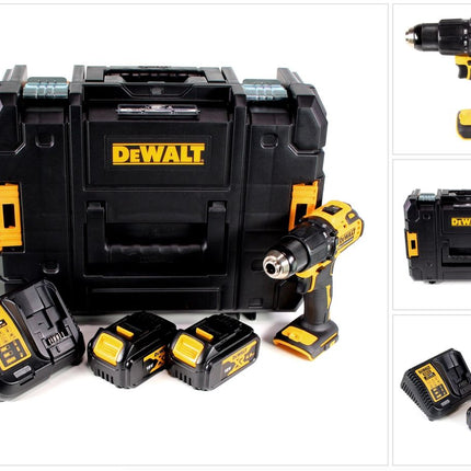 DeWalt DCD 709 M2T Akku Schlagbohrschrauber 18V 65Nm + 2x Akkus 4,0Ah + Ladegerät in TSTAK Box - Toolbrothers