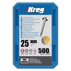 KREG Pocket-Hole Zylinderkopfschraube 25 mm 500 Stk ( SML-C1-500 ) Vierkantantrieb Teilgewinde Grobgewinde selbstschneidend verzinkt - Toolbrothers