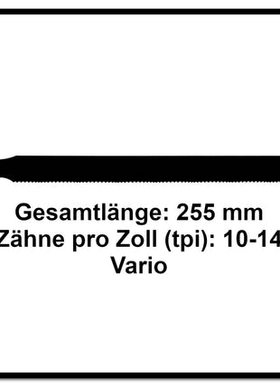 Komet Säbelsägeblatt PALLETS 225mm 10-14tpi 5 Stk. ( 501.400 ) HSS-BI-Metall Vario - Toolbrothers