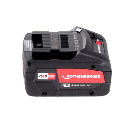 Rothenberger ROMAX 4000 Akku Pressmaschine 18 V Li-Ion elektrohydraulisch im Transportkoffer mit 8 Ah Akku, ohne Ladegerät - Toolbrothers